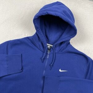 Nike Blue Hoodie with White Logo
